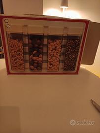 Set di 4 contenitori trasparanti