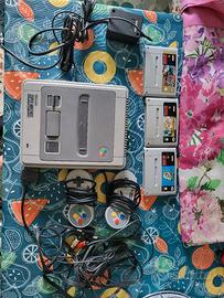 super nintendo con tre giochi