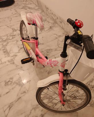 bicicletta da bambina ciinzia cestino e campanello