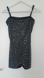 Tuta playsuit con paillettes nuova Shein XS