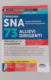 Manuale concorso SNA 73 allievi dirigenti e Simone