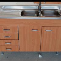 Lavello inox da cm 120