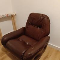 Poltrona in pelle