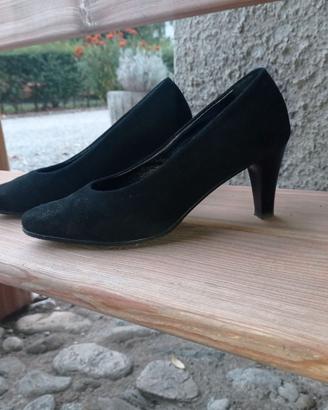 Scarpe Décolleté Camoscio Nero SARA di Berton 36