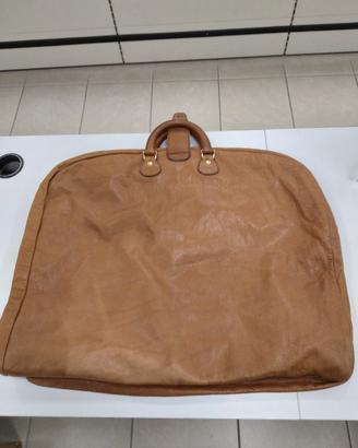 Porta abiti vintage in pelle