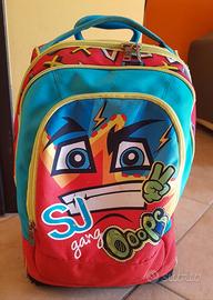 ZAINO SCUOLA TROLLEY SEVEN SJ GANG FACCE 2in1