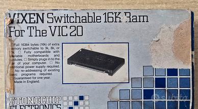 CARTUCCIA MEMORIA 16K COMMODORE VIC 20