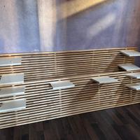 Letto+testiera+cassetti mod. MANDAL IKEA