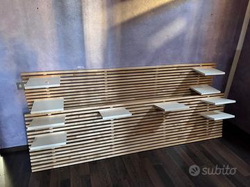 Letto+testiera+cassetti mod. MANDAL IKEA