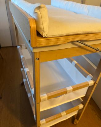 Roba Fasciatoio in legno + Vasca 2in1