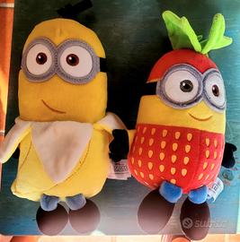 Minions peluche morbido fragola e banana