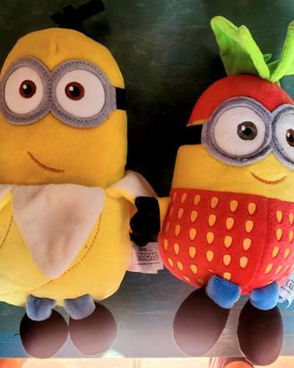 Minions peluche morbido fragola e banana