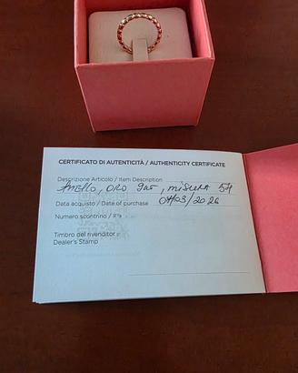 DoDo anello granelli oro rosa