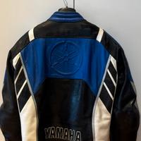 Giacca moto pelle Dainese Yamaha Kiron blu tg 50