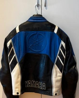 Giacca moto pelle Dainese Yamaha Kiron blu tg 50