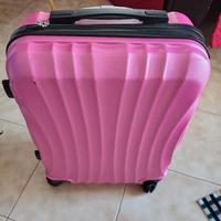 Valigia R. Leone rigida rosa 55 cm – usata