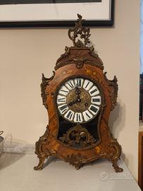 Orologio da tavolo stile Luigi XV Boulle primi 900