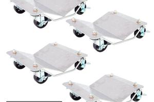 Set Carrelli sposta auto sottoruota per box garage