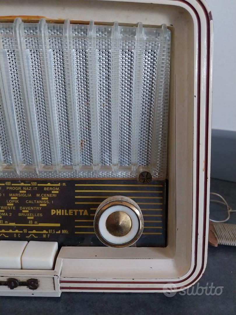 Radio vintage a valvole Philips metà anni 50 - Audio/Video In vendita a Roma