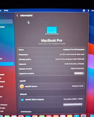 Macbook pro 2017