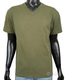 Polo Ralph Lauren T Shirt Uomo XL Verde Militare