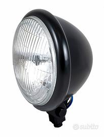Faro anteriore nero 155 mm