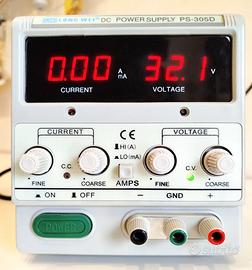 alimentatore carica batterie regolazione continua