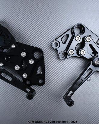 Pedane arretrate KTM DUKE 125 250 390 2011 - 2023