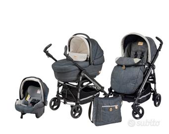 Trio passeggino Peg Perego Jeans unisex completo 