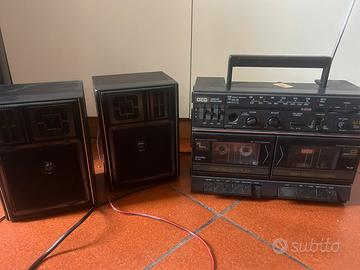 Stereo Portatile Boombox AIWA Vintage 80s