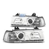 FARI BMW E36 90-99 LUCE DIURNA FONDO CROMATO