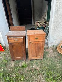 Comodini arte povera