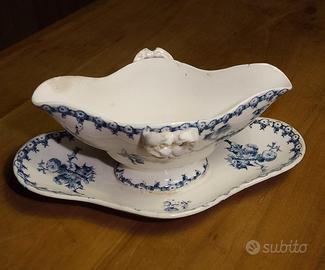 Salsiera francese in porcellana fine '800