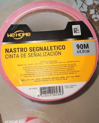 Rotolo nastro segnaletico nuovo n. 2 confezioni