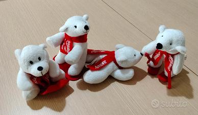 Coca-Cola orsetti polari di peluche da collezione 