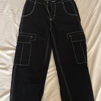 Pantaloni cargo neri Bershka – Taglia 36 (EU)