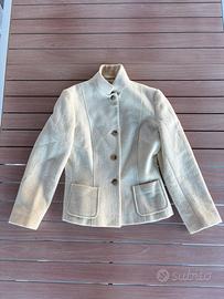 MaxMara Weekend giacca donna 100% lana beige 38
