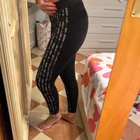 Leggings neri con dettagli in pizzo Intimissimi M