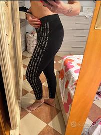 Leggings neri con dettagli in pizzo Intimissimi M