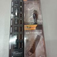 Ciabatta usb con 7 porte usb e led e interruttori