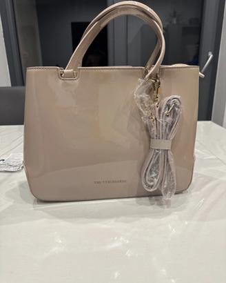 BORSA A MANO TRU TRUSSARDI- beige vernice
