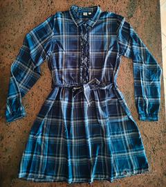 Vestiti Ido 16A a quadri blu 
