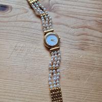 Orologio Majorica e collana 18k electroplated