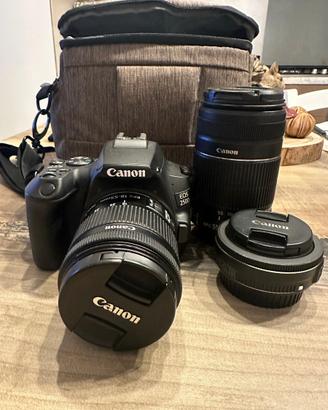Canon 250D + obbiettivo 18-55 + EFS 24 + 50-250