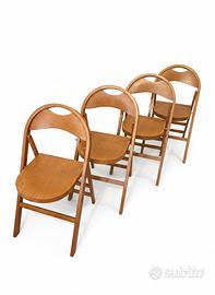 Tric castiglioni sedie vintage richiudibili