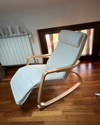 Poltrona sfoderabile a dondolo