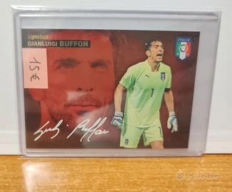 Carta calcio Panini Buffon signature
