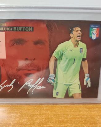 Carta calcio Panini Buffon signature