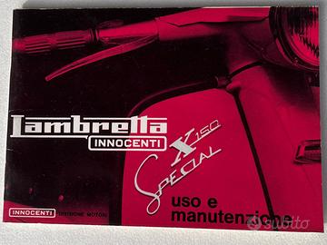 Lambretta X 150 manuale uso e manutenzione