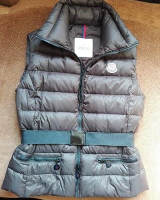 Gilet MONCLER Piumino Marrone Donna con cintura